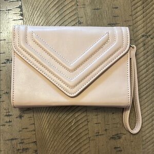Aldo Cream/Blush Clutch Bag